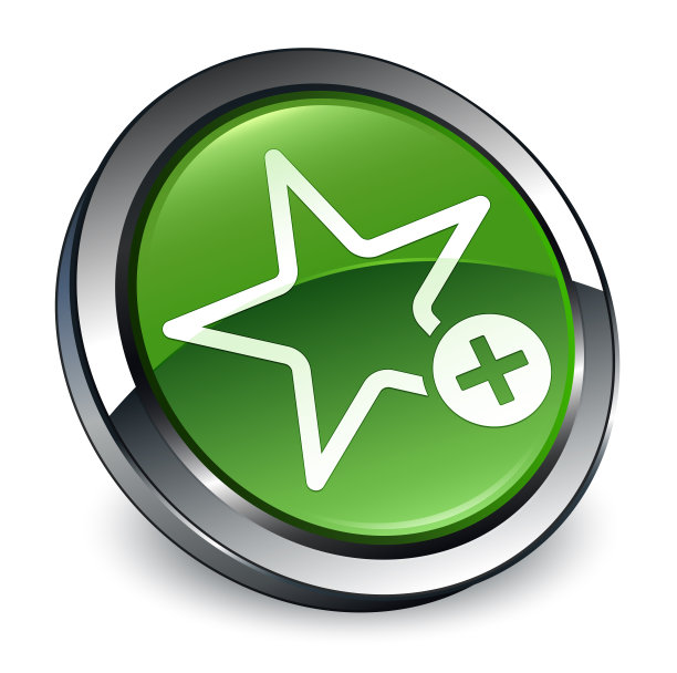添加到最爱的图标3d软绿色圆形按钮图片下载