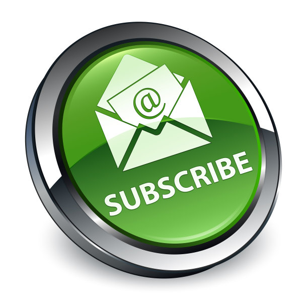 订阅(时事通讯电子邮件图标)3d软绿色圆形按钮图片下载
