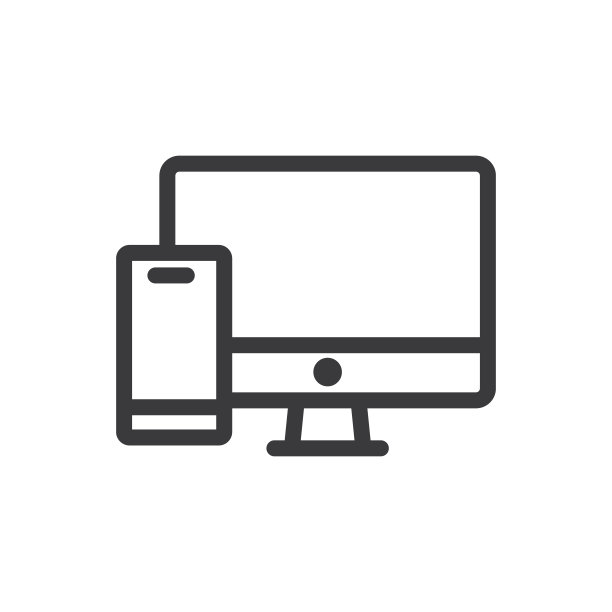 网上银行图标。平面风格向量EPS。图片下载