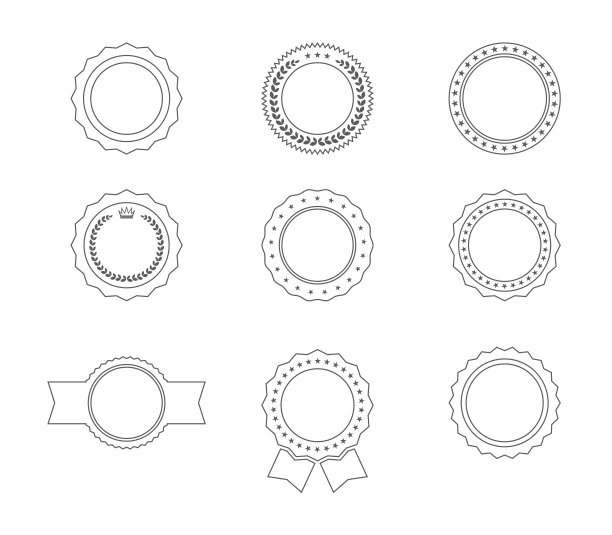 复古标签图标集图片下载