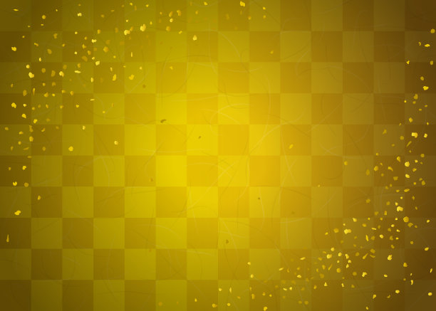 金叶方格庆祝背景(日本传统纸纹理)图片下载