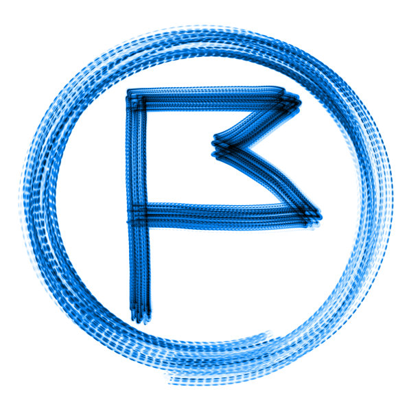 圆旗- LED光画(蓝色)图片下载