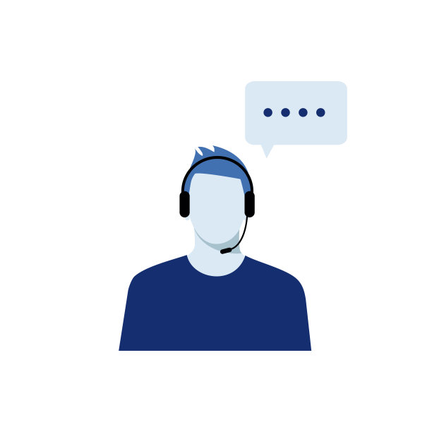 客户服务支持员。图片下载