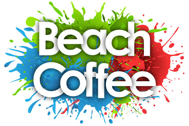 海滩上的咖啡图片下载