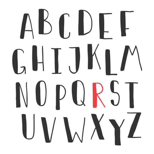 为社交媒体内容手绘气泡字体。矢量手绘插图设计。图片下载