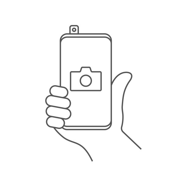 手机摄影摄像线图标。轮廓矢量符号，线形象形孤立在白色上。智能手机相机符号，标志插图。可编辑的中风。每股收益10图片下载