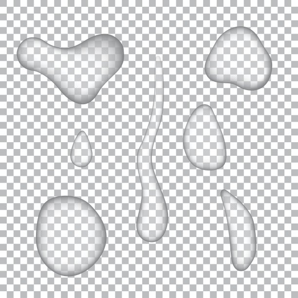 水滴设置矢量插图孤立图片下载