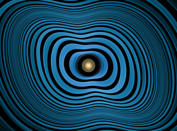 数字抽象分形背景。在黑色背景上抽象的分形形状。图片下载