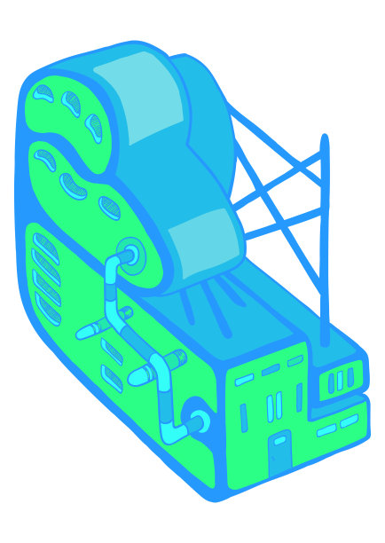 未来的房子3d建筑矢量插图等距图片下载