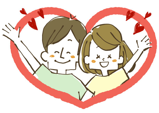 微笑couple-Heart象征图片下载
