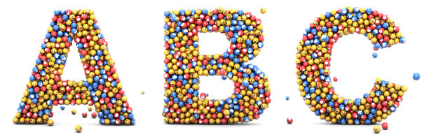 表情符号的反应是字母A B C。图片下载