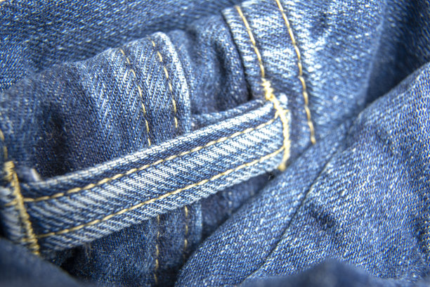 蓝色牛仔裤的质感/牛仔细部/时尚概念图片下载