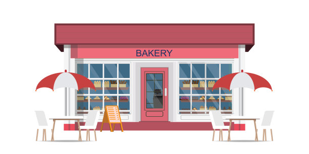 咖啡馆街上的咖啡馆，有椅子和桌子。图片下载