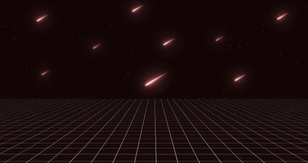 复古科幻背景的未来网格景观80年代。数字网络表面。适合80年代风格的设计。三维演示图片下载