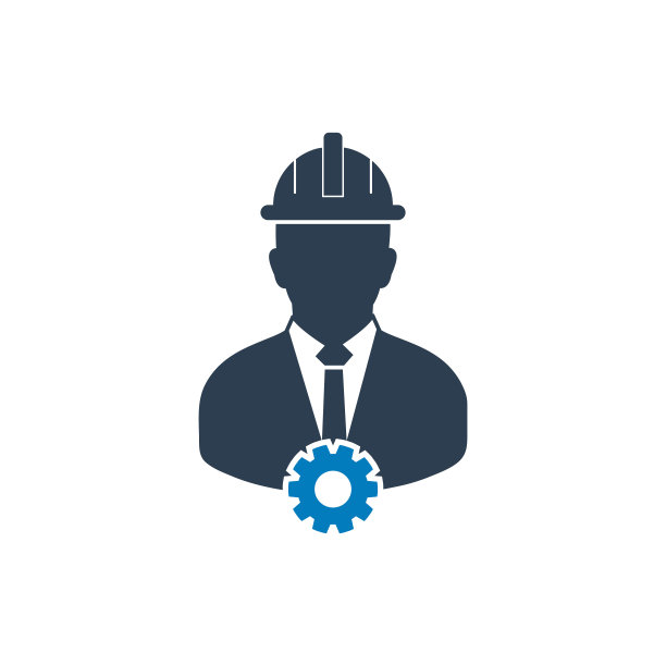 服务工程师图标。平面风格向量EPS。图片下载