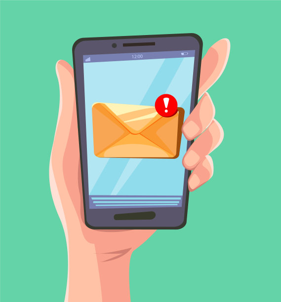 电子邮件消息的概念。素材图片
