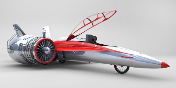 速度记录汽车和飞行员图片下载