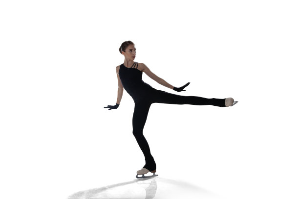 花样滑冰的女孩。图片下载