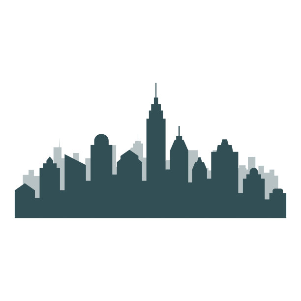 城市市区的风景。可爱的小镇概念。矢量插图。图片下载