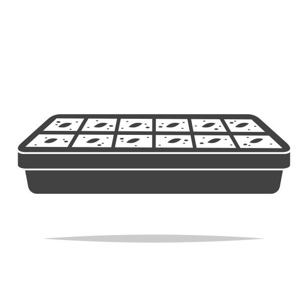 种植托盘容器图标矢量隔离图片下载