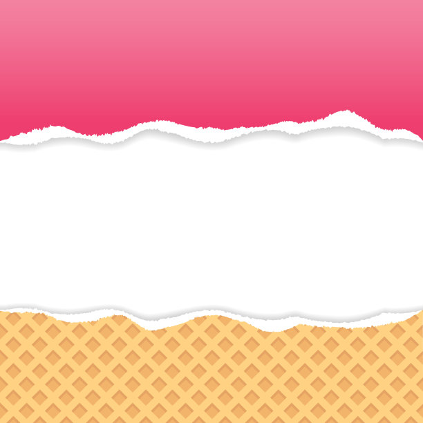 晶圆图案和带有拷贝空间的粉红色撕裂纸矢量。图片下载