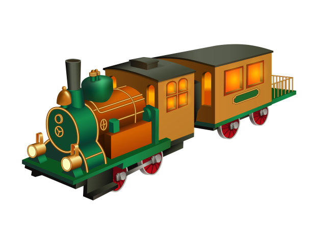 古董玩具火车图片下载