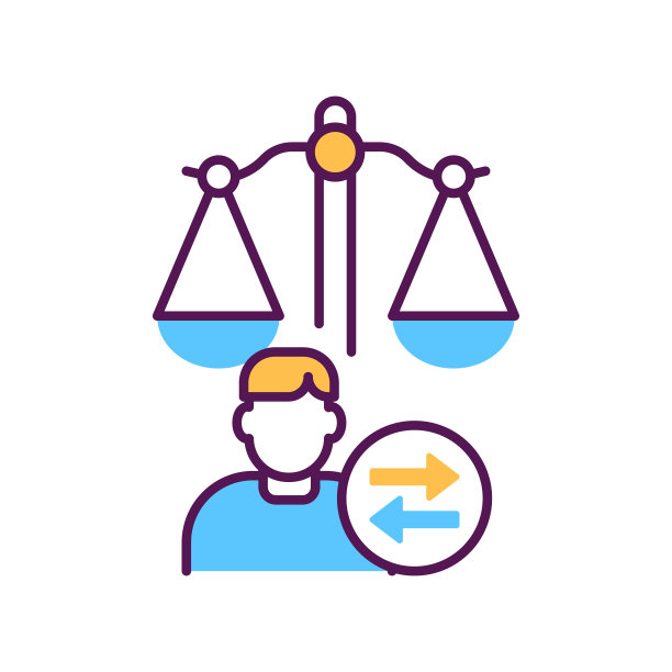 孩子监护线颜色图标。司法的概念。分居协议,采用。家庭法。图片下载