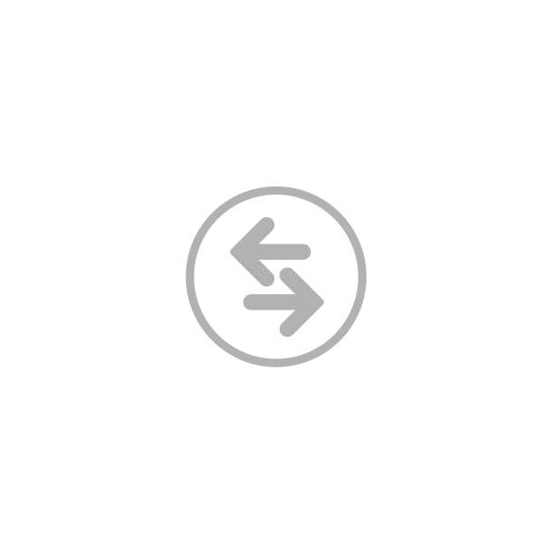 矢量灰色圆形水平对向箭头图标图片下载