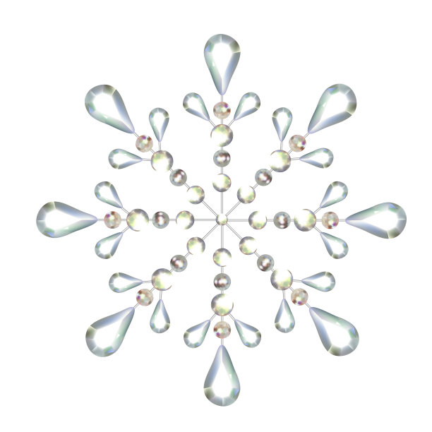 Сircular晶体图案。珠宝。矢量插图。孤立。图片下载