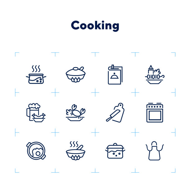 烹饪线图标设置图片下载