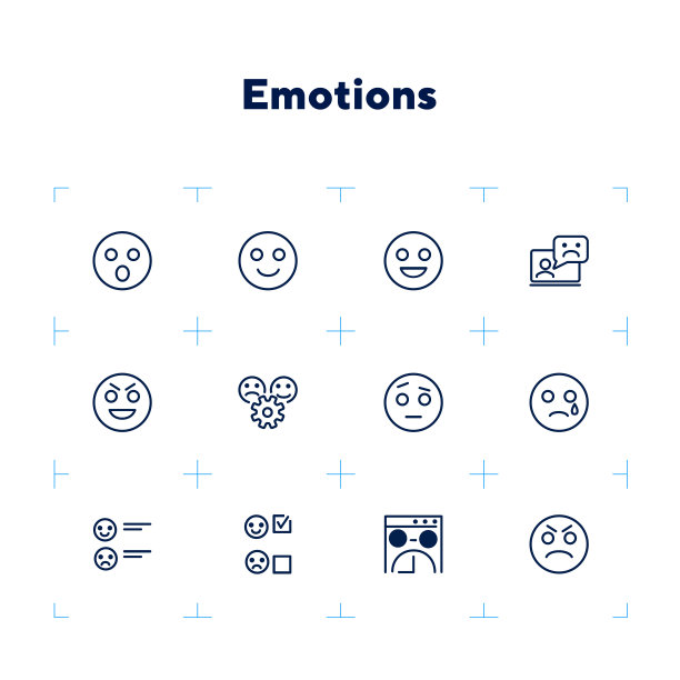 情感线图标集图片下载