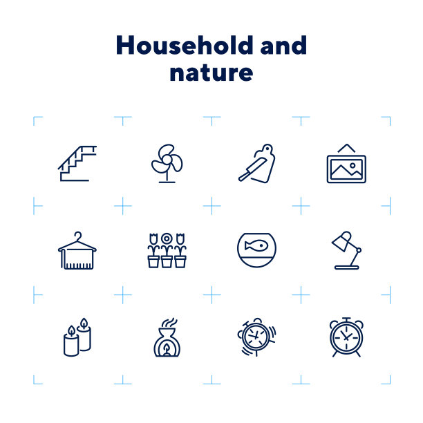 室内线条图标图片下载