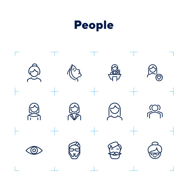 人线图标设置。女人,扬声器图片下载