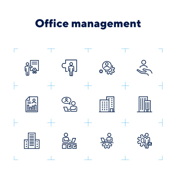 办公管理图标集图片下载