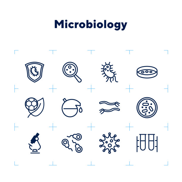 微生物学的图标图片下载