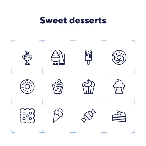甜点线图标设置图片下载