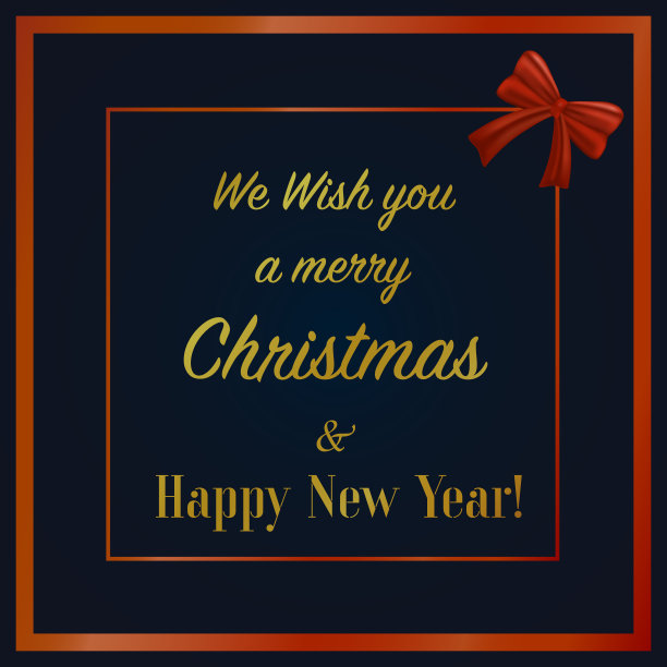 装饰逼真的红色丝带与闪亮的礼品蝴蝶结。与美丽的几何框架，和许愿。孤立的背景矢量对象，贺卡，横幅模板，网页设计，新年，圣诞快乐，节日庆祝图片下载