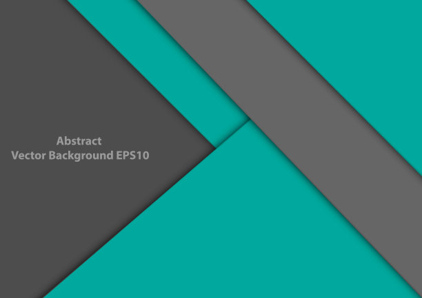 向量背景重叠现代设计的绿色绿松石和灰色背景。插图矢量设计背景图片下载