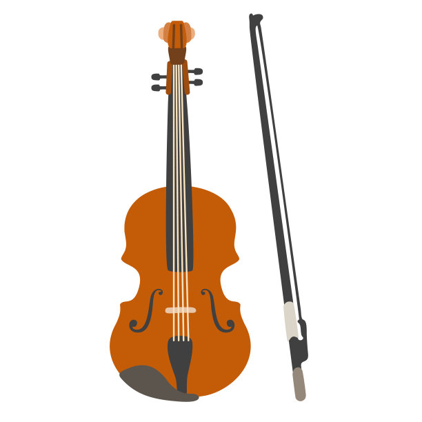 白色背景上孤立的中提琴的插图图片下载