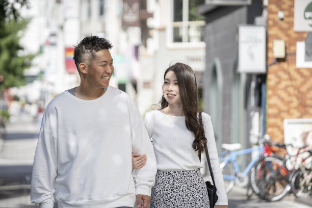 在城里混得很好的年轻男女图片下载