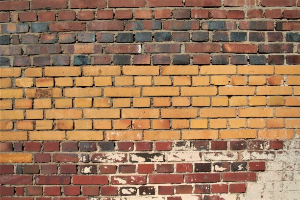 墙上的彩色砖图片下载