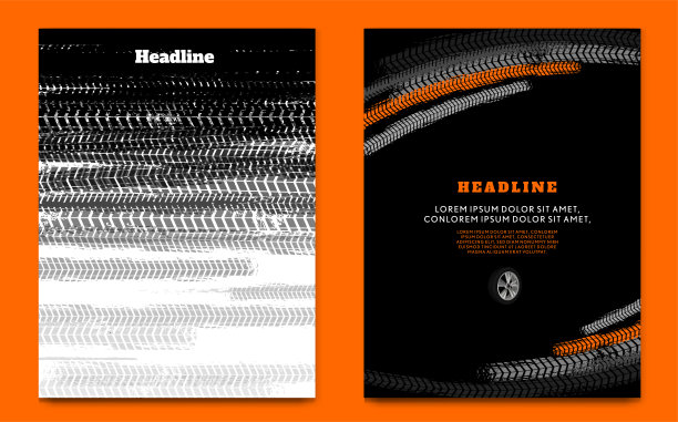 垃圾轮胎海报套装图片下载