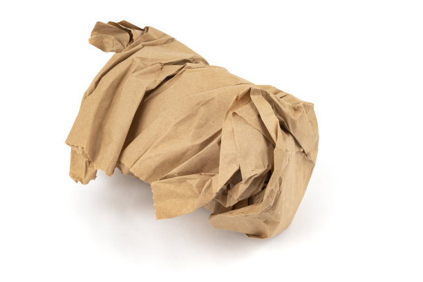 包裹运输的保护包装-白色背景图片下载