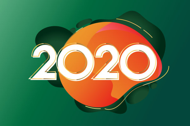 2020年新年创意设计为您的贺卡，传单，邀请，海报，小册子，横幅，日历图片下载