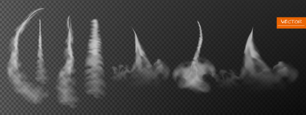 飞机凝结轨迹。图片下载