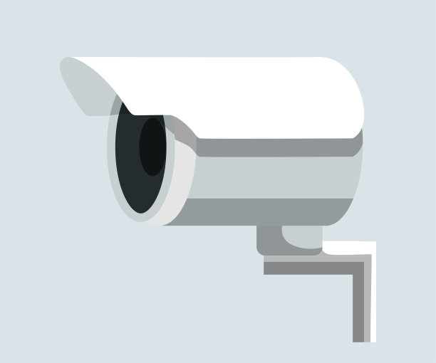 现代摄像机平面矢量插图图片下载