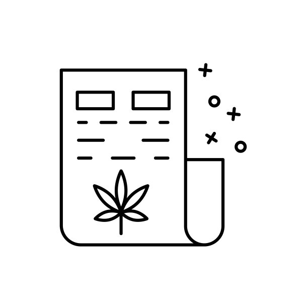 医生记录大麻图标。麻醉品图标元素图片下载