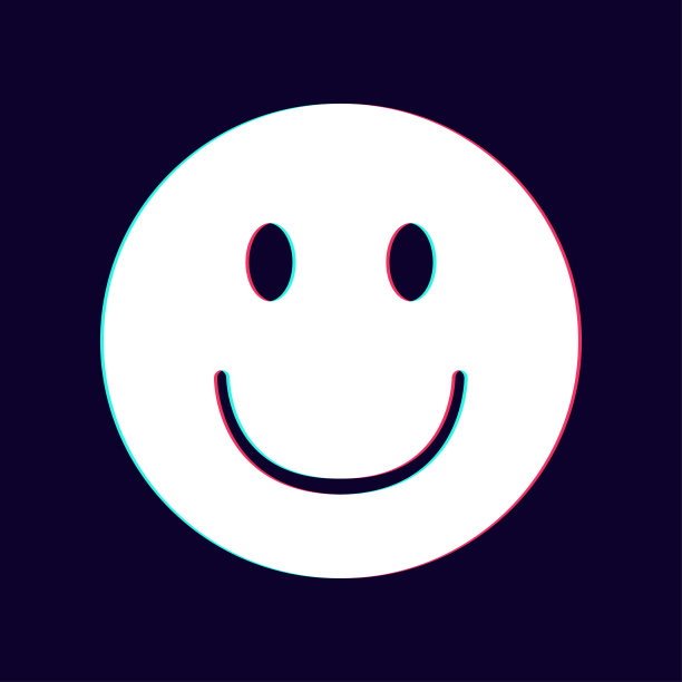 微笑面对现代图标概念，情感。向量图片下载