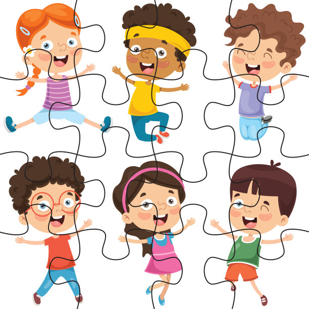 益智游戏插图儿童-准备出版图片下载