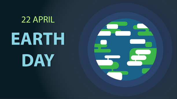 地球行星平面插图矢量。扁平的地球仪，简约风格，带点气氛。自定义文本的空间。我们世界的象征。EPS10向量。图片下载